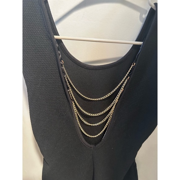 Forever 21 Black & Gold Chained Dress - Picture 3 of 11